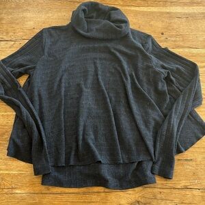 Atina Cristina- Navy Cowl Neck